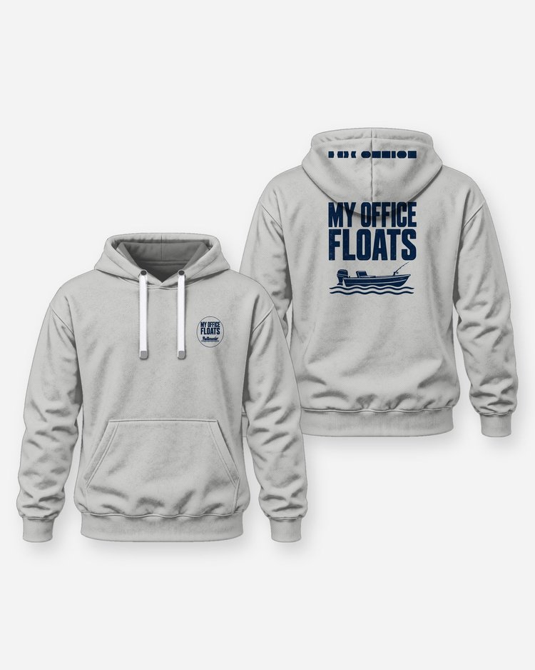 My Office Floats Funny Fishing Boat T-Shirt - Hoodie
