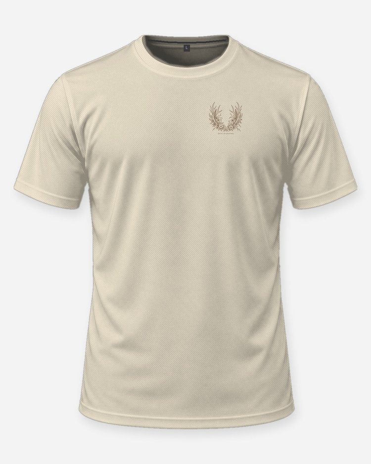 Antlers And Wildflowers Mule Deer Antler Floral T-Shirt - front