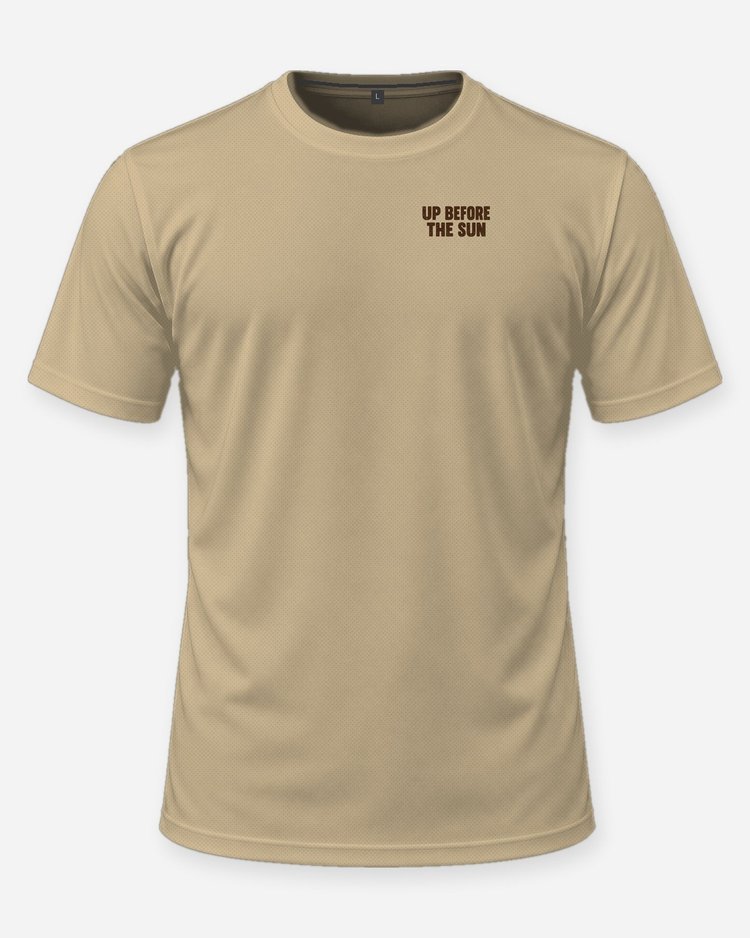 Up Before The Sun Camp Coffee Hunting T-Shirt - front