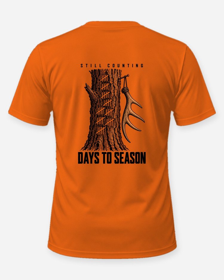 Still Counting Days To Season Funny Hunting T-Shirt - back