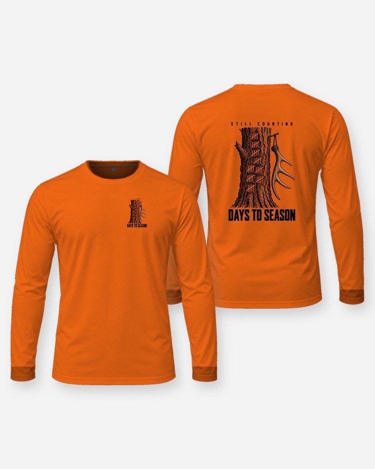 Still Counting Days To Season Funny Hunting T-Shirt - Long Sleeve