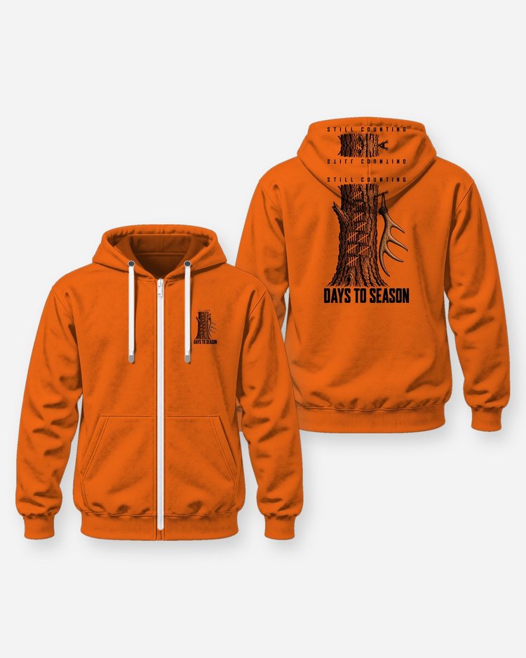 Still Counting Days To Season Funny Hunting T-Shirt - Zip Hoodie