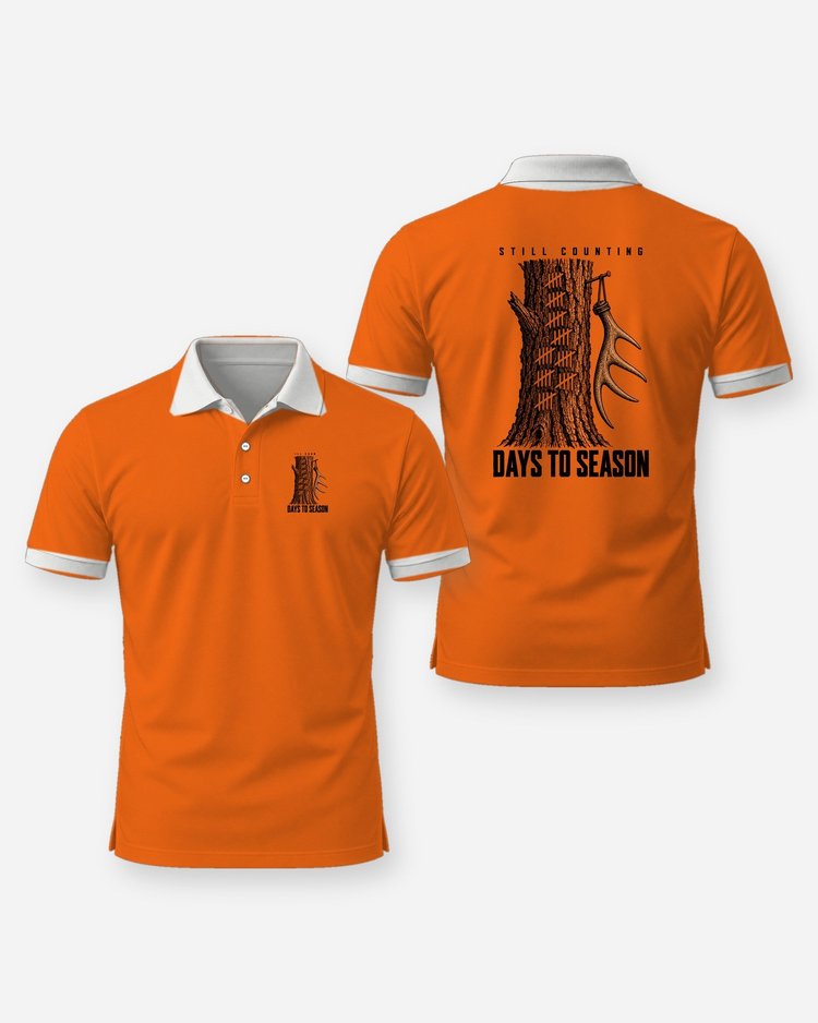 Still Counting Days To Season Funny Hunting T-Shirt - Polo