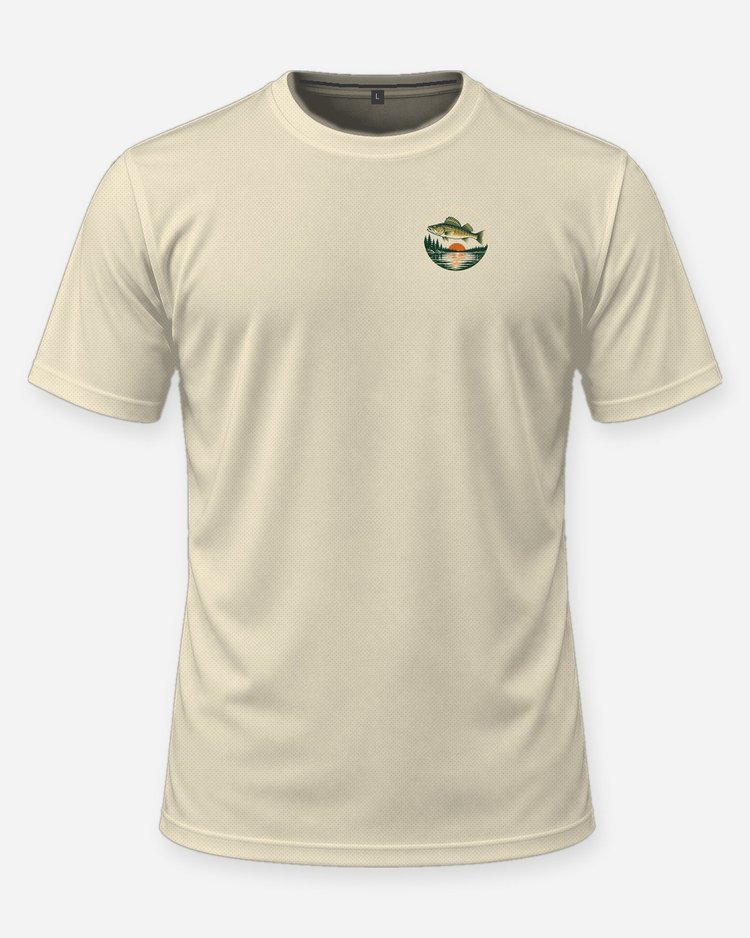 Custom Name Chasing Walleye Since Year Badge T-Shirt - front