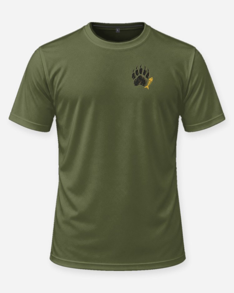 Camp Snack Inspector Funny Black Bear Camping T-Shirt - front