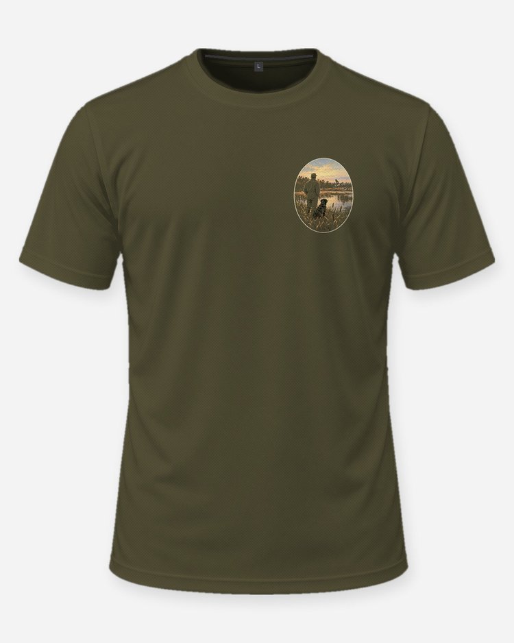 Proud Wife Of A Duck Hunter Vintage Sporting Art Shirt - front
