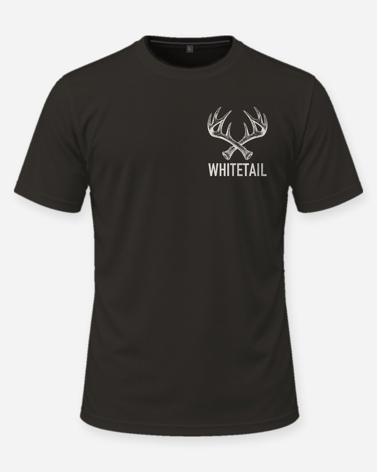Whitetail Antler Sheds Tonal Minimal Hunting Shirt - front