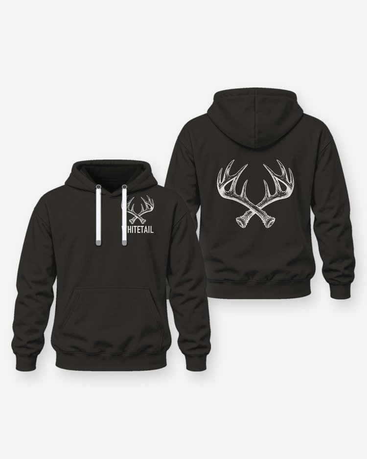 Whitetail Antler Sheds Tonal Minimal Hunting Shirt - Hoodie