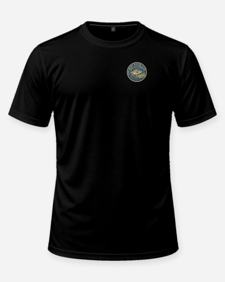 Bluegill Quiet Water Club Pocket Seal Fishing T-Shirt - front