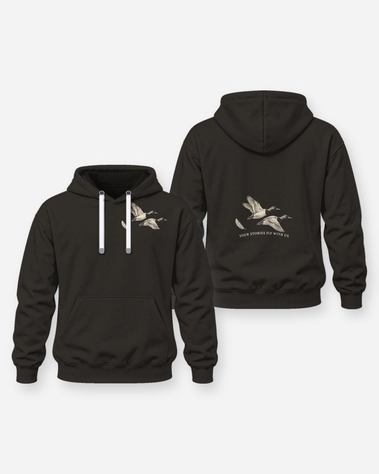 Your Stories Fly With Us Canvasback Duck Memorial Hunting Shirt - Hoodie
