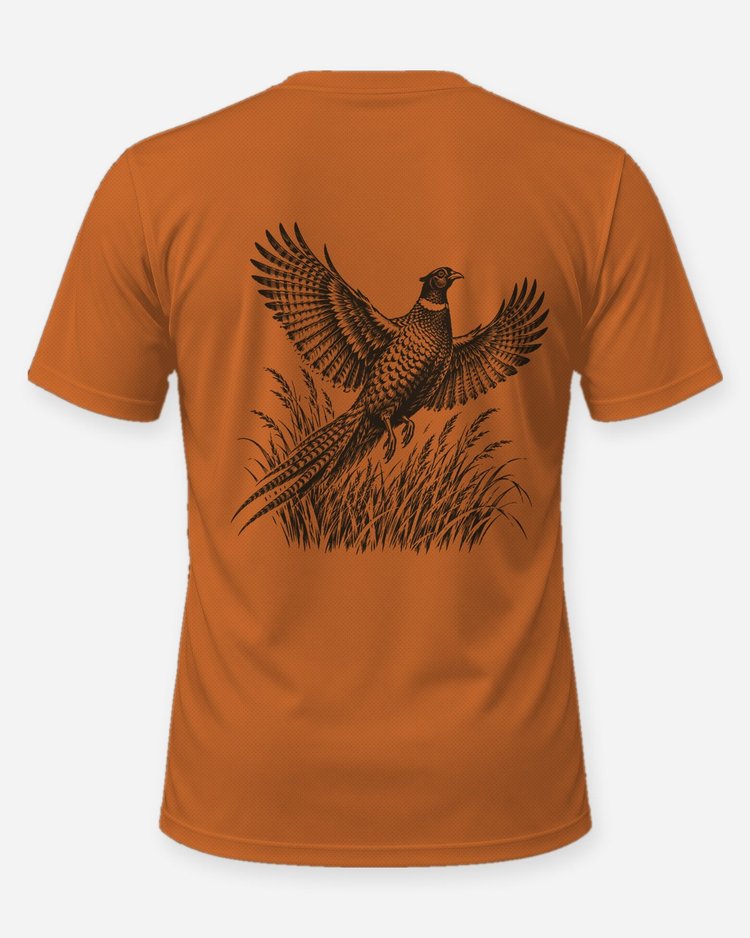 Custom Name Upland Club Pheasant Seal Hunting Shirt - back