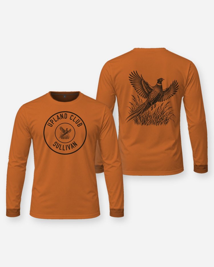 Custom Name Upland Club Pheasant Seal Hunting Shirt - Long Sleeve