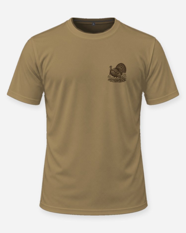 Ozark Gobblers Spring Season Strutting Turkey Hunting Shirt - front