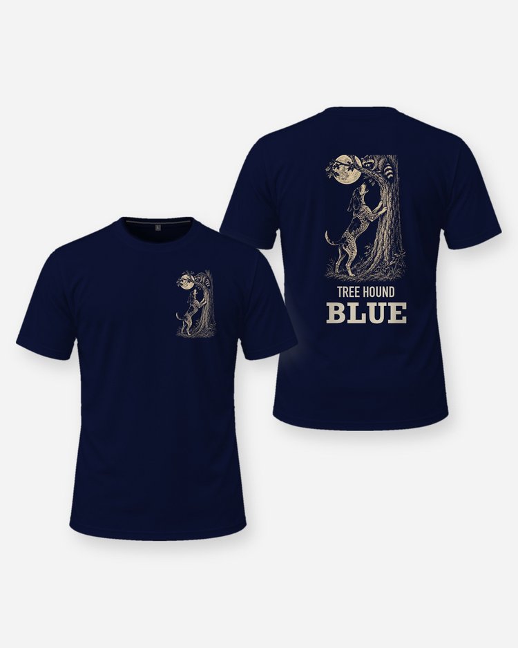 Custom Dog Name Bluetick Coonhound Tree Hound Shirt - front and back