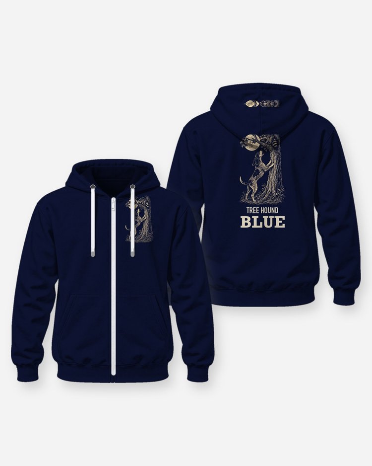 Custom Dog Name Bluetick Coonhound Tree Hound Shirt - Zip Hoodie