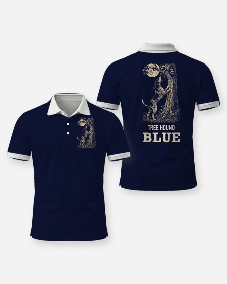 Custom Dog Name Bluetick Coonhound Tree Hound Shirt - Polo