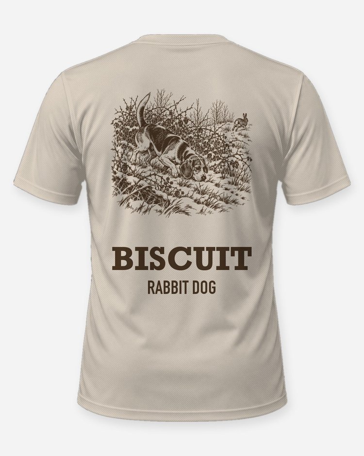 Custom Dog Name Beagle Rabbit Dog Hunting Shirt - back