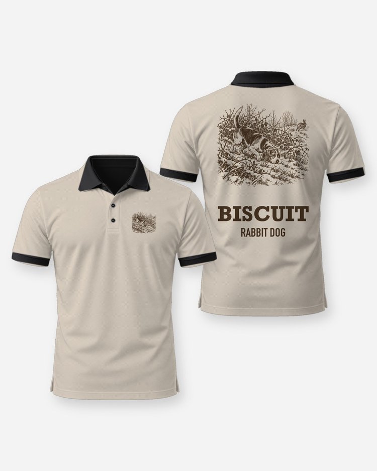 Custom Dog Name Beagle Rabbit Dog Hunting Shirt - Polo