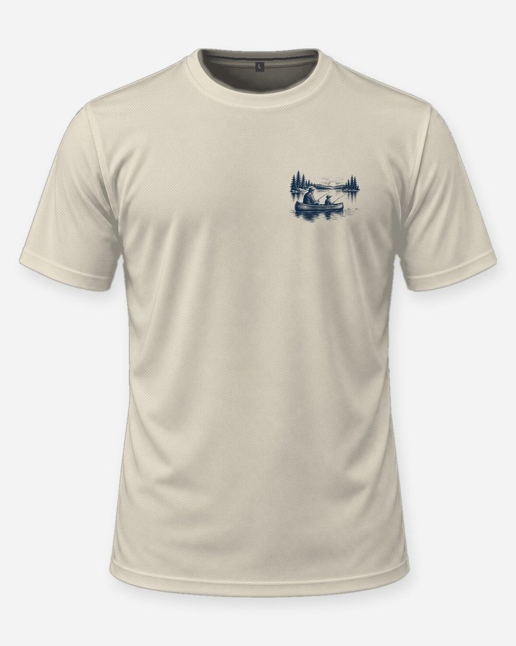 Custom Names Best Fishing Buddies Grandpa Canoe Shirt - front