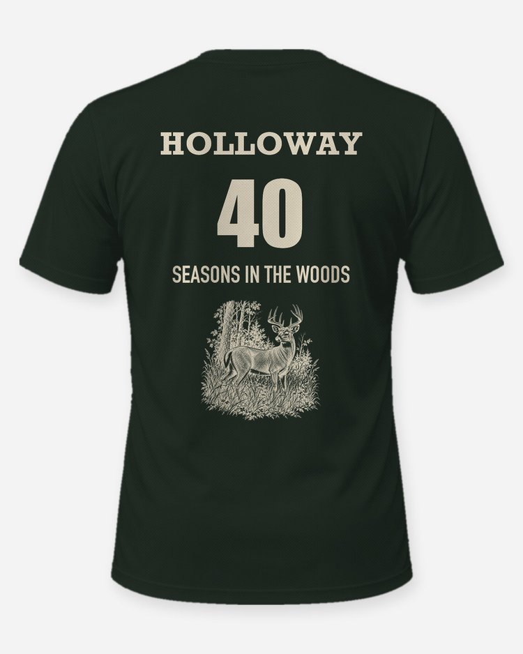 Custom Name And Seasons Count Whitetail Deer Hunting Shirt - back