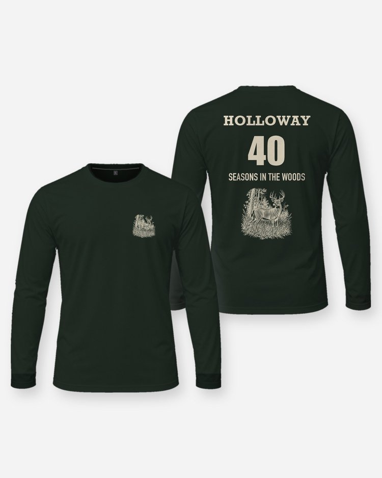 Custom Name And Seasons Count Whitetail Deer Hunting Shirt - Long Sleeve