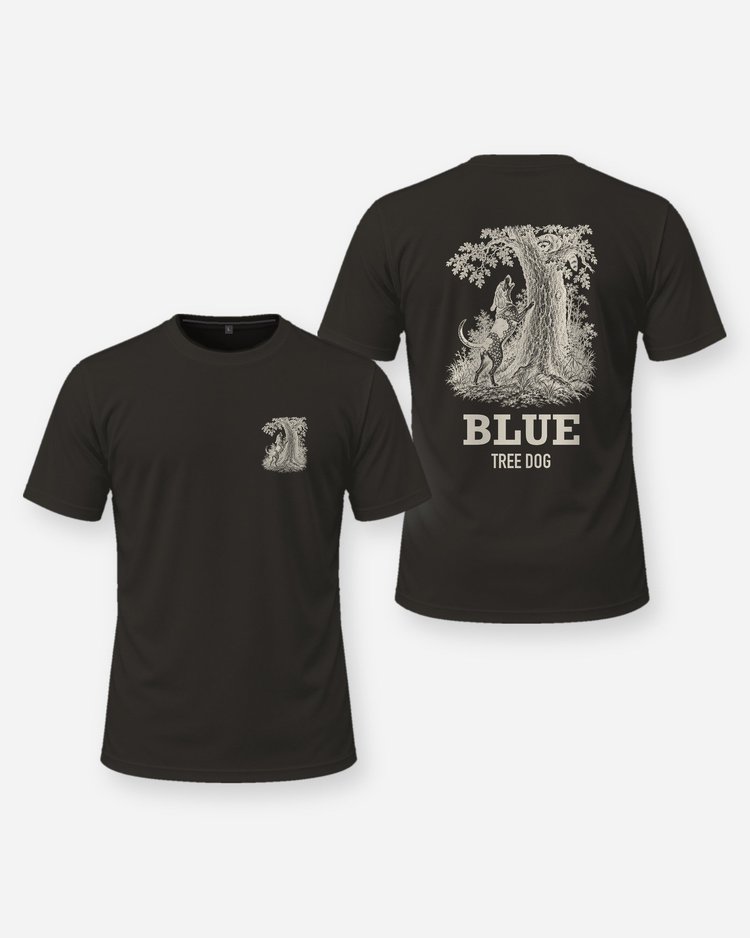 Custom Dog Name Coonhound Tree Dog Hunting Shirt - front and back