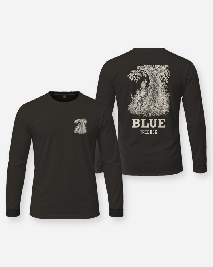 Custom Dog Name Coonhound Tree Dog Hunting Shirt - Long Sleeve