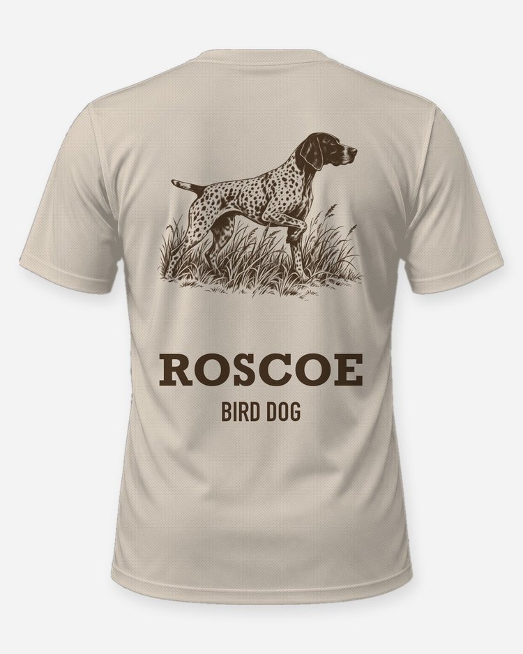 Custom Dog Name German Shorthaired Pointer Bird Dog Shirt - back