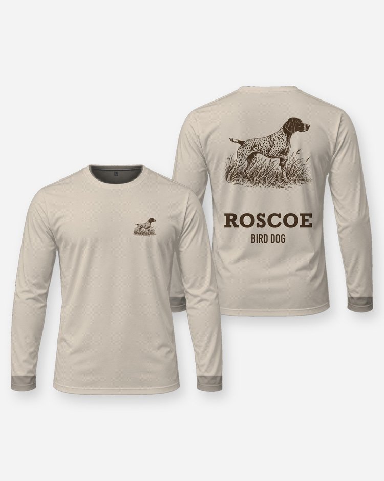 Custom Dog Name German Shorthaired Pointer Bird Dog Shirt - Long Sleeve