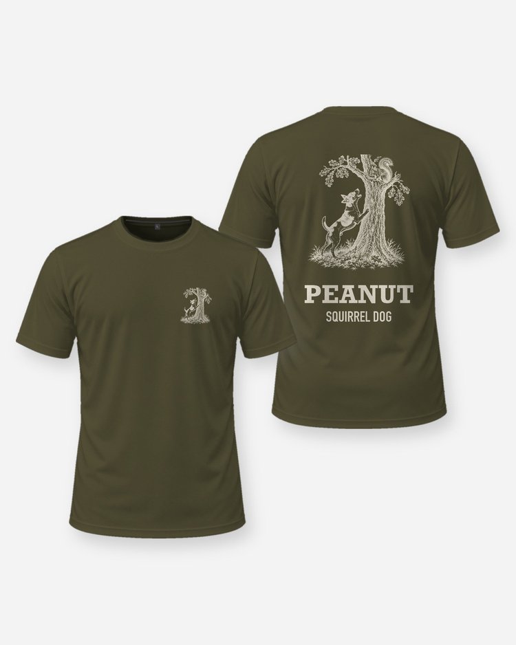 Custom Dog Name Feist Squirrel Dog Hunting Shirt - front and back