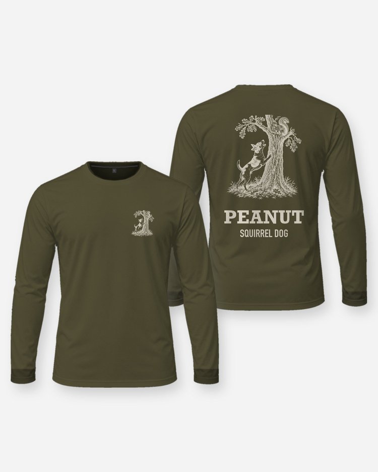 Custom Dog Name Feist Squirrel Dog Hunting Shirt - Long Sleeve