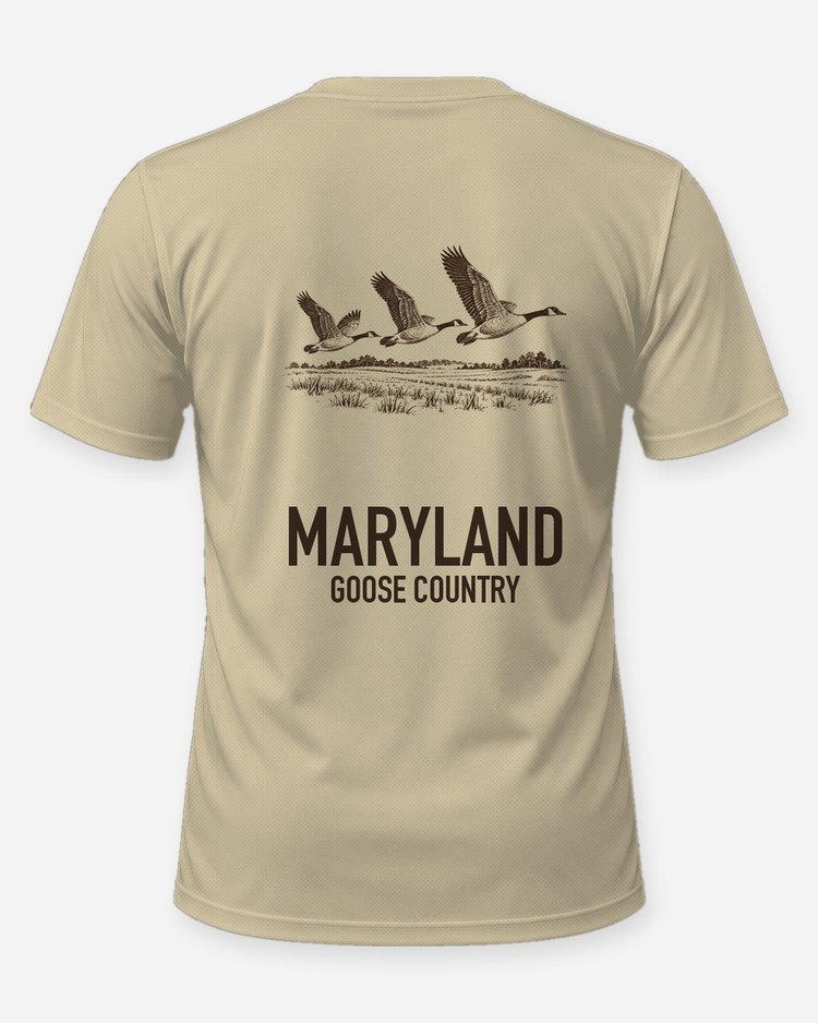 Custom State Goose Country Woodcut Waterfowl Shirt - back