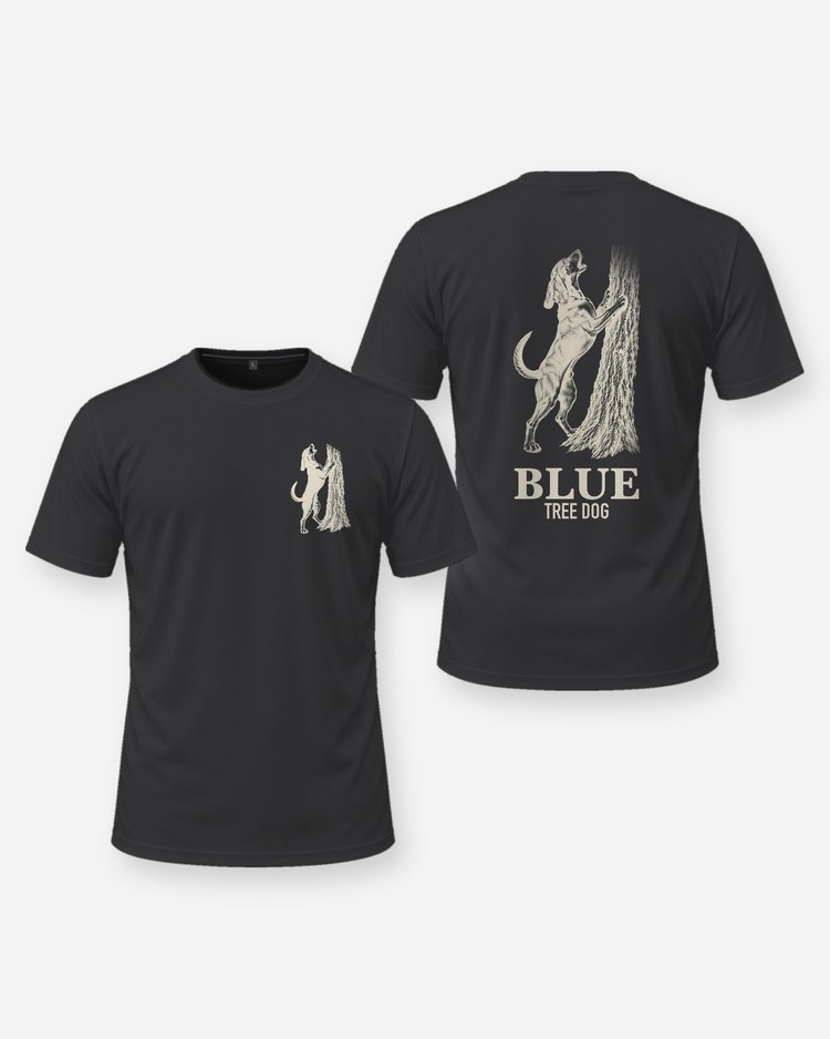 Custom Dog Name Coonhound Treeing Hunting Shirt - front and back