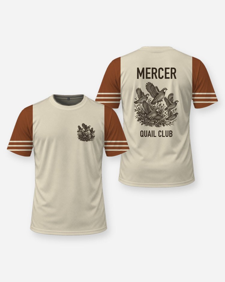 Custom Family Name Bobwhite Quail Club Hunting Shirt - front and back