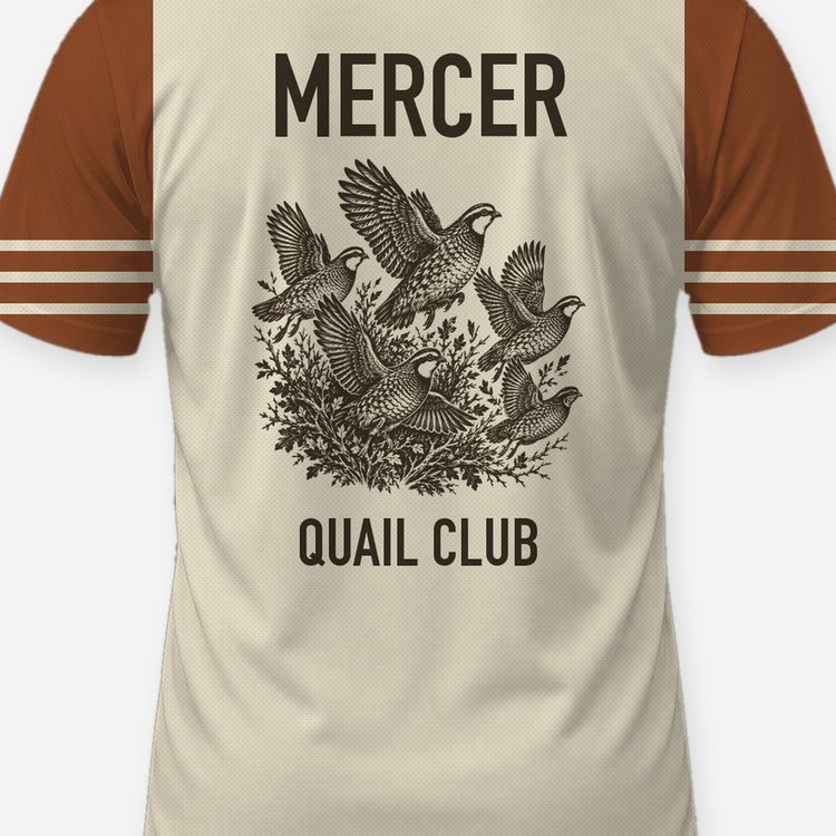 Custom Family Name Bobwhite Quail Club Hunting Shirt - print close-up