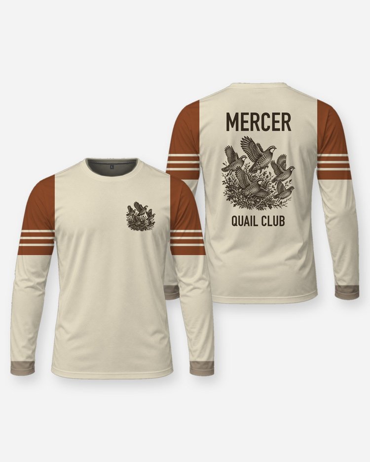 Custom Family Name Bobwhite Quail Club Hunting Shirt - Long Sleeve