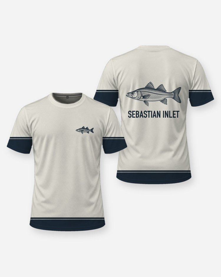Custom Spot Name Snook Woodcut Fishing Shirt - front and back