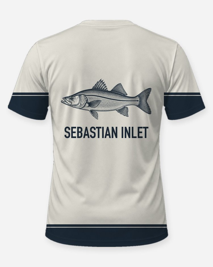 Custom Spot Name Snook Woodcut Fishing Shirt - back