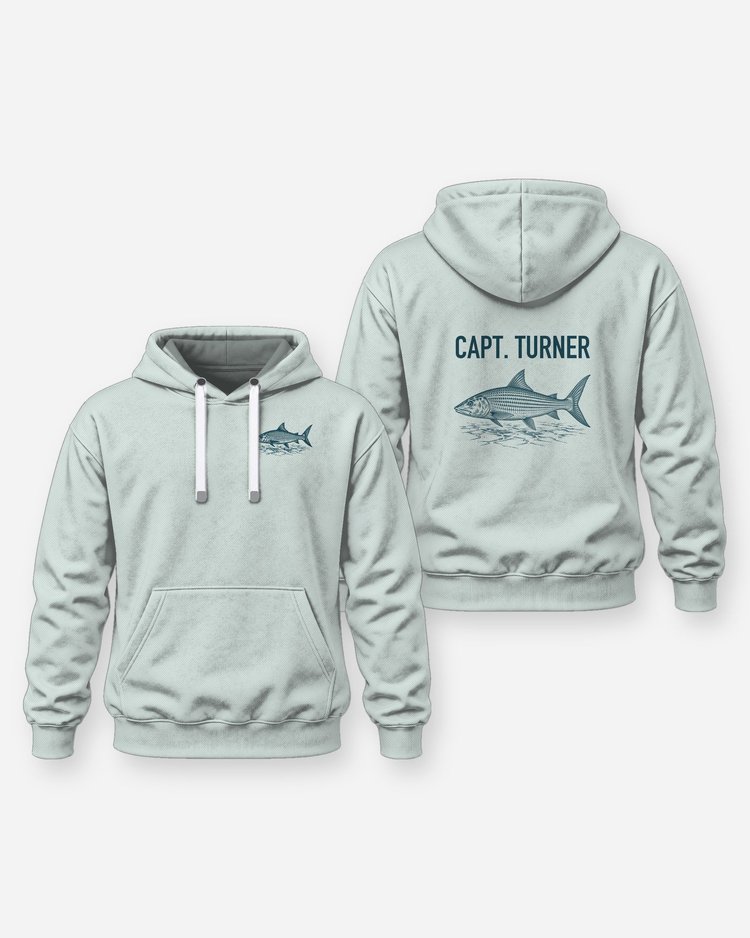 Custom Captain Name Bonefish Flats Fishing Shirt - Hoodie
