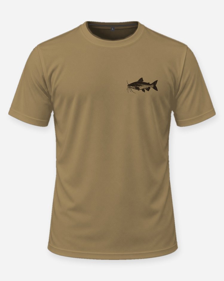 Custom Family Name Channel Catfish Crew Shirt - front