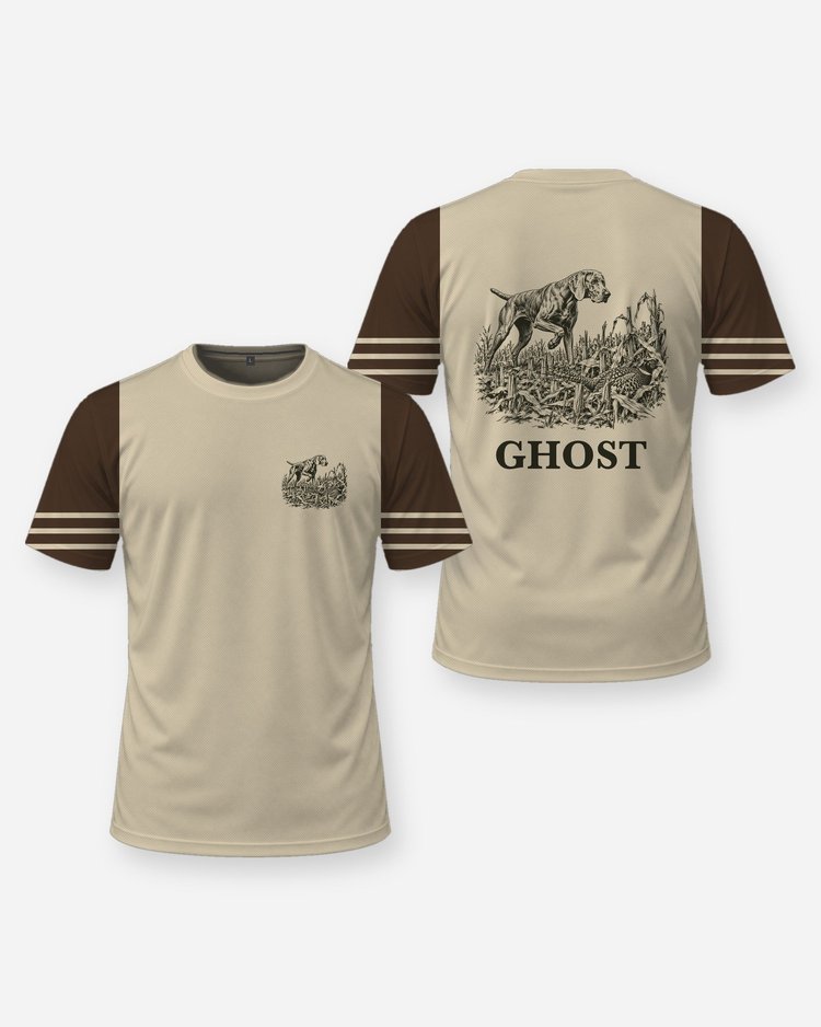 Custom Dog Name Pointing Dog Pheasant Hunting Shirt - front and back