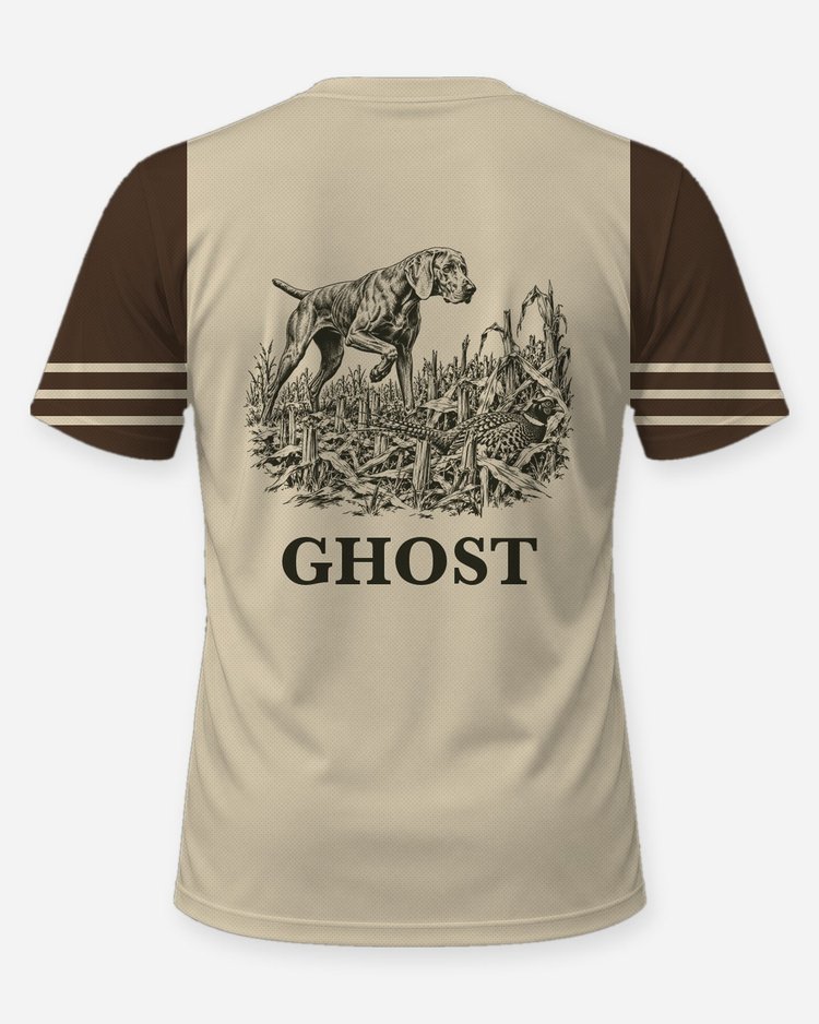Custom Dog Name Pointing Dog Pheasant Hunting Shirt - back
