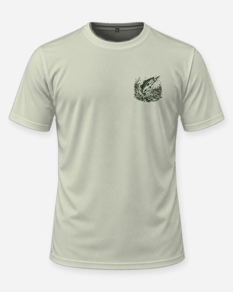 Custom Name Pond Largemouth Bass Frog Strike Shirt - front