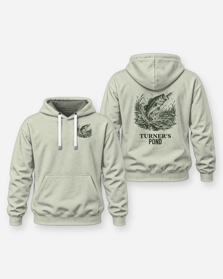 Custom Name Pond Largemouth Bass Frog Strike Shirt - Hoodie