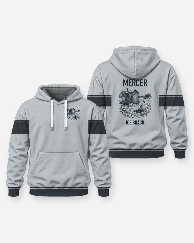 Custom Family Name Ice Fishing Shack Shirt - Hoodie