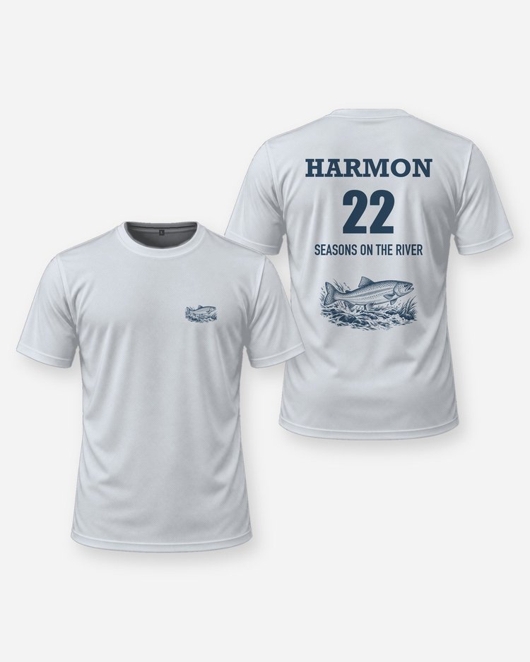 Custom Name And Seasons Count Rainbow Trout Fishing Shirt - front and back