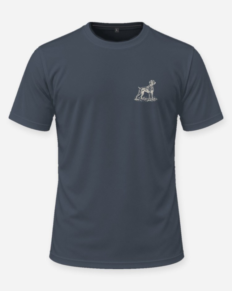 Custom Dog Name Weimaraner Gray Ghost Hunting Shirt - front