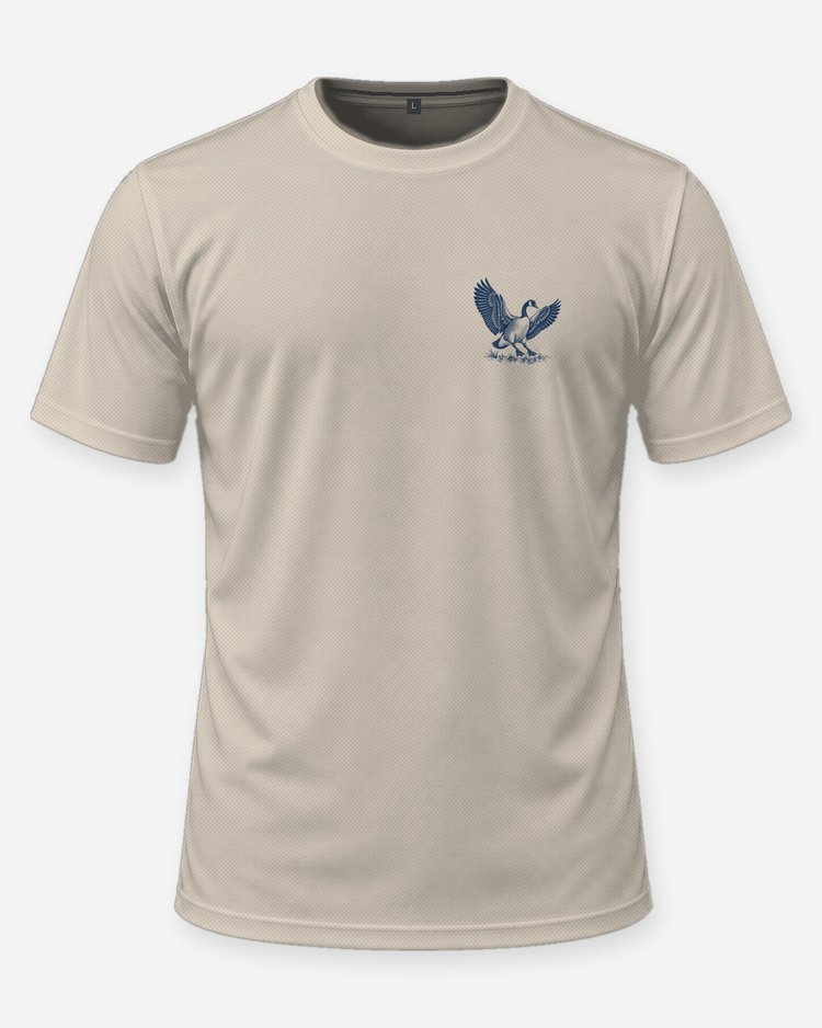 Custom Name Honker Crew Landing Canada Goose Woodcut Shirt - front