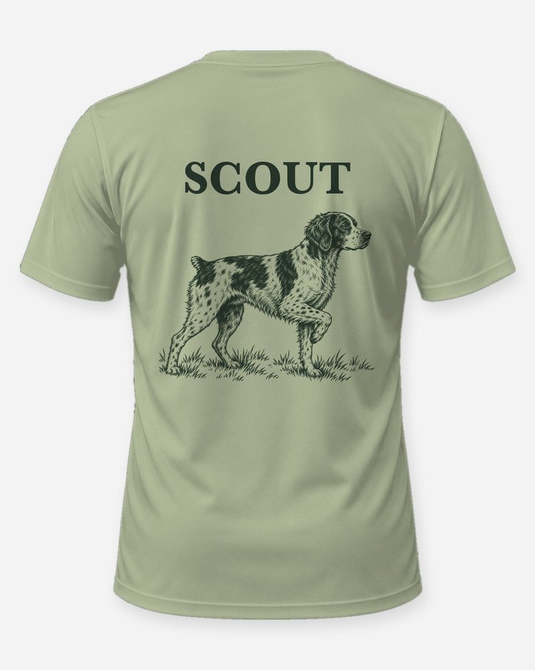 Custom Dog Name Brittany Spaniel Bird Dog Shirt - back