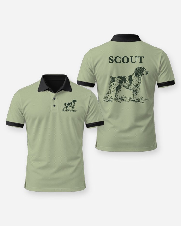 Custom Dog Name Brittany Spaniel Bird Dog Shirt - Polo